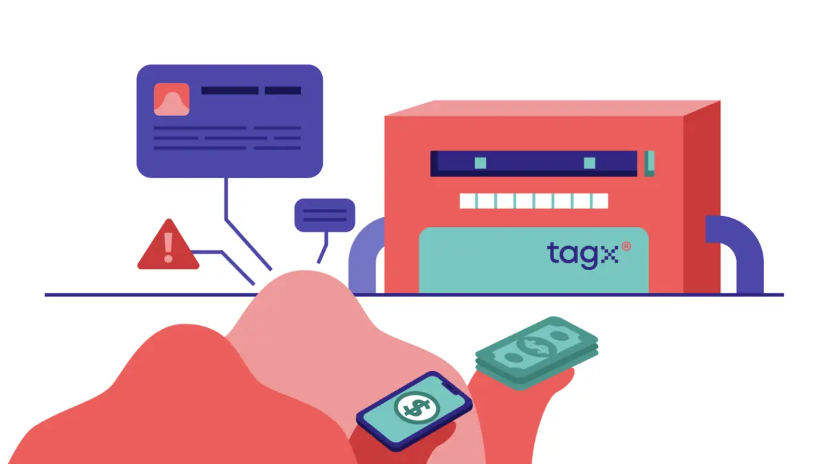Illustration of a payment transaction processed by TAGx
